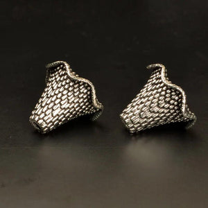 10pcs Craft Alloy Beads Cap 20x16mm Gold/Silver Earring Jackets DIY Jewelry