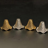 10pcs Craft Alloy Beads Cap 20x16mm Gold/Silver Earring Jackets DIY Jewelry