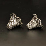 10pcs Craft Alloy Beads Cap 20x16mm Gold/Silver Earring Jackets DIY Jewelry