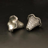 10pcs Craft Alloy Beads Cap 20x16mm Gold/Silver Earring Jackets DIY Jewelry