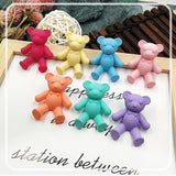 Cartoon Resin Dancing Bear for DIY Hair Jewelry Craft
