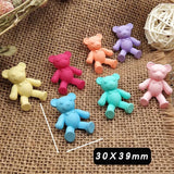 Cartoon Resin Dancing Bear for DIY Hair Jewelry Craft