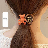 Cartoon Resin Dancing Bear for DIY Hair Jewelry Craft