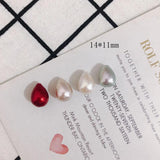 Japan Popularity High Water Droplet Cotton Pearl Ear Stud DIY Accessories