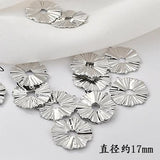 18K Bronze Hollow Leaf Earring DIY Ear Pend