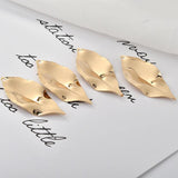 18K Bronze Hollow Leaf Earring DIY Ear Pend