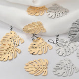 18K Bronze Hollow Leaf Earring DIY Ear Pend