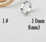 Copper and Silver Geometric Earrings Double Hole Circular Jewelry
