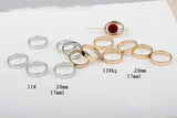 Copper and Silver Geometric Earrings Double Hole Circular Jewelry