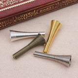 50pcs 27.5mm Spring Beads Caps Metal Tube Caps UF2019