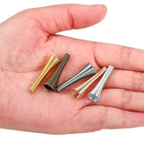 50pcs 27.5mm Spring Beads Caps Metal Tube Caps UF2019