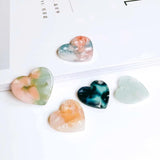 Resin Plastic Heart Eardrop Diy Pendant Necklace Charms