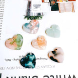 Resin Plastic Heart Eardrop Diy Pendant Necklace Charms