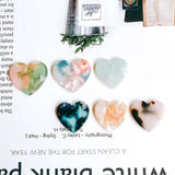 Resin Plastic Heart Eardrop Diy Pendant Necklace Charms