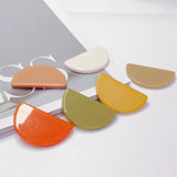 10pcs Semicircle Acrylic Resin Earring Necklace Charms DIY Material