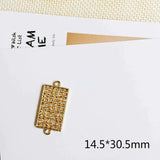 KC Plated Eardrop Accessories Metal Pendant Earring Components Necklace Charms
