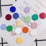 20 Round Acrylic Earrings Patches Accessory Materials