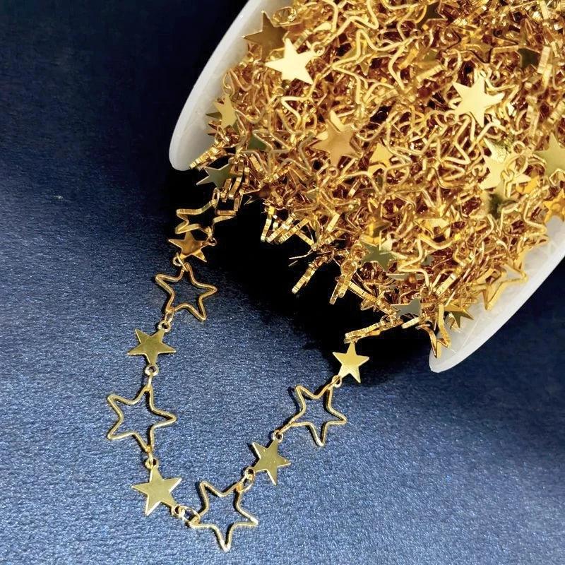 1 Meter Rhodium Plated Copper Necklace Chain Jewelry Making Supplies