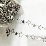 1 Meter Rhodium Plated Copper Necklace Chain Jewelry Making Supplies
