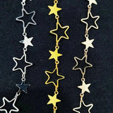 1 Meter Rhodium Plated Copper Necklace Chain Jewelry Making Supplies