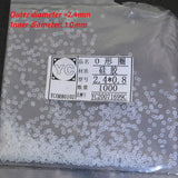 100pcs Anti-Pain Pad for Earrings Transparent Silicone Back