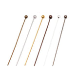 200pcs Silver/Bronze Round Ball End Head Pin Needles DIY Jewelry 20-50mm