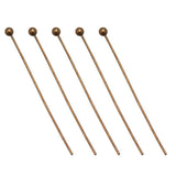 200pcs Silver/Bronze Round Ball End Head Pin Needles DIY Jewelry 20-50mm