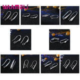 925 Sterling Silver Thread Hoop Stud Earrings Findings DIY Accessories