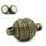 Hematite Magnetic Clasps Antique Bronze DIY Jewelry Findings 10Sets