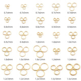 100 Pcs Iron Closed Rings for DIY Jewelry Making