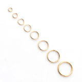 100 Pcs Iron Closed Rings for DIY Jewelry Making