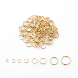 100 Pcs Iron Closed Rings for DIY Jewelry Making