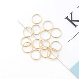 100 Pcs Iron Closed Rings for DIY Jewelry Making