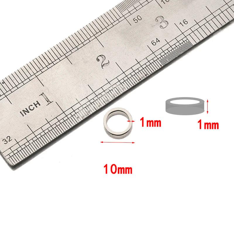 20Pcs Stainless Steel Round Charms Open Back Bezel Blanks