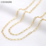 14K Gold Plated Chain for DIY Jewelry Making - Necklace Supplies