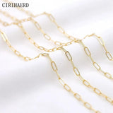 14K Gold Plated Chain for DIY Jewelry Making - Necklace Supplies