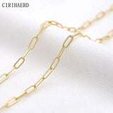 14K Gold Plated Chain for DIY Jewelry Making - Necklace Supplies