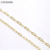 14K Gold Plated Chain for DIY Jewelry Making - Necklace Supplies