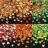 Maple Leaf Glitter Epoxy Resin Holographic Orange Red Sequins UV Resin