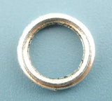 300x Silver Soldered Closed Jump Ring 8mm Dia.Findings