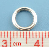 300x Silver Soldered Closed Jump Ring 8mm Dia.Findings