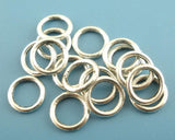 300x Silver Soldered Closed Jump Ring 8mm Dia.Findings