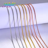 6pcs Silver/Rose Lobster Clasp Extend Chains for Necklace Making