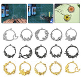 10pcs Alloy Open Bezel Ocean Pendants Charms for DIY Resin Jewelry Making