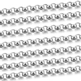 Stainless Steel Round Pearl Chain Necklaces 1M