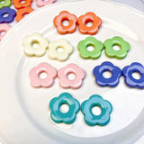30 PCS Acrylic Flower DIY Materials Jewelry Making 6 Colors