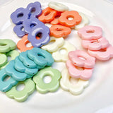 30 PCS Acrylic Flower DIY Materials Jewelry Making 6 Colors