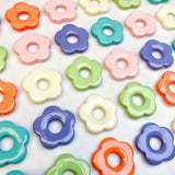 30 PCS Acrylic Flower DIY Materials Jewelry Making 6 Colors