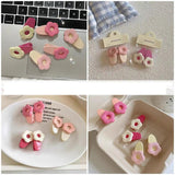 30 PCS Acrylic Flower DIY Materials Jewelry Making 6 Colors