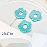 30 PCS Acrylic Flower DIY Materials Jewelry Making 6 Colors